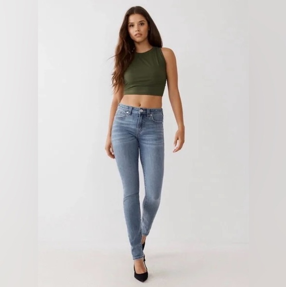 True Religion Stella Mid Rise Skinny Jeans